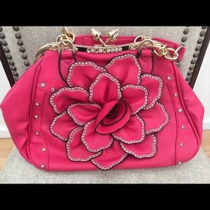 Pink Flower Purse